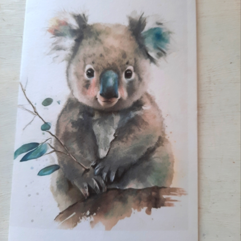 3 for 25$ ,  Handmade Card - 8 x 5 blank Inside - Drawing